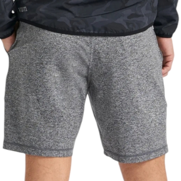 NEW..Vuori Pronto Heather Grey Men Drawstring Summer Activewear Shorts. Size XXL - Picture 4 of 11